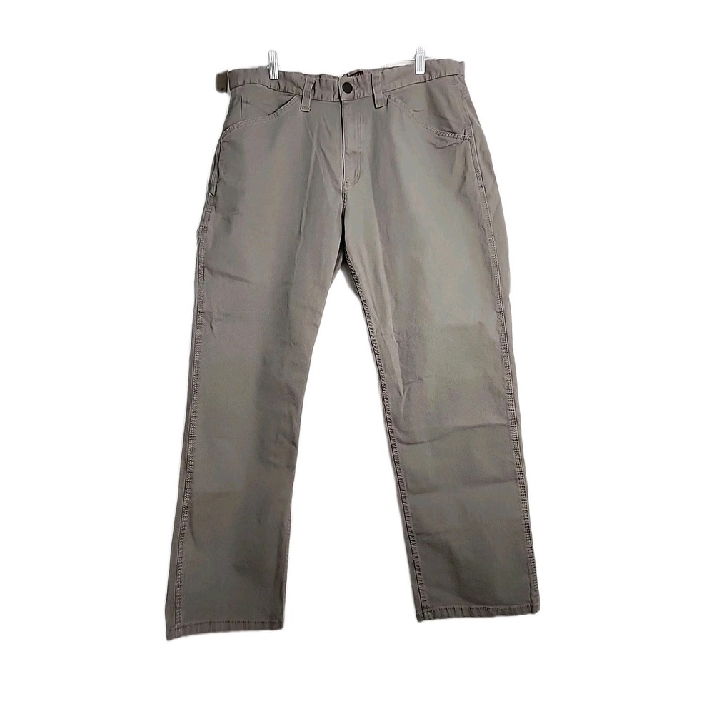 Ridgecut Toughwear Men's 40Wx30L Relaxed Fit Mid-Rise Gray Canvas Jeans Pant